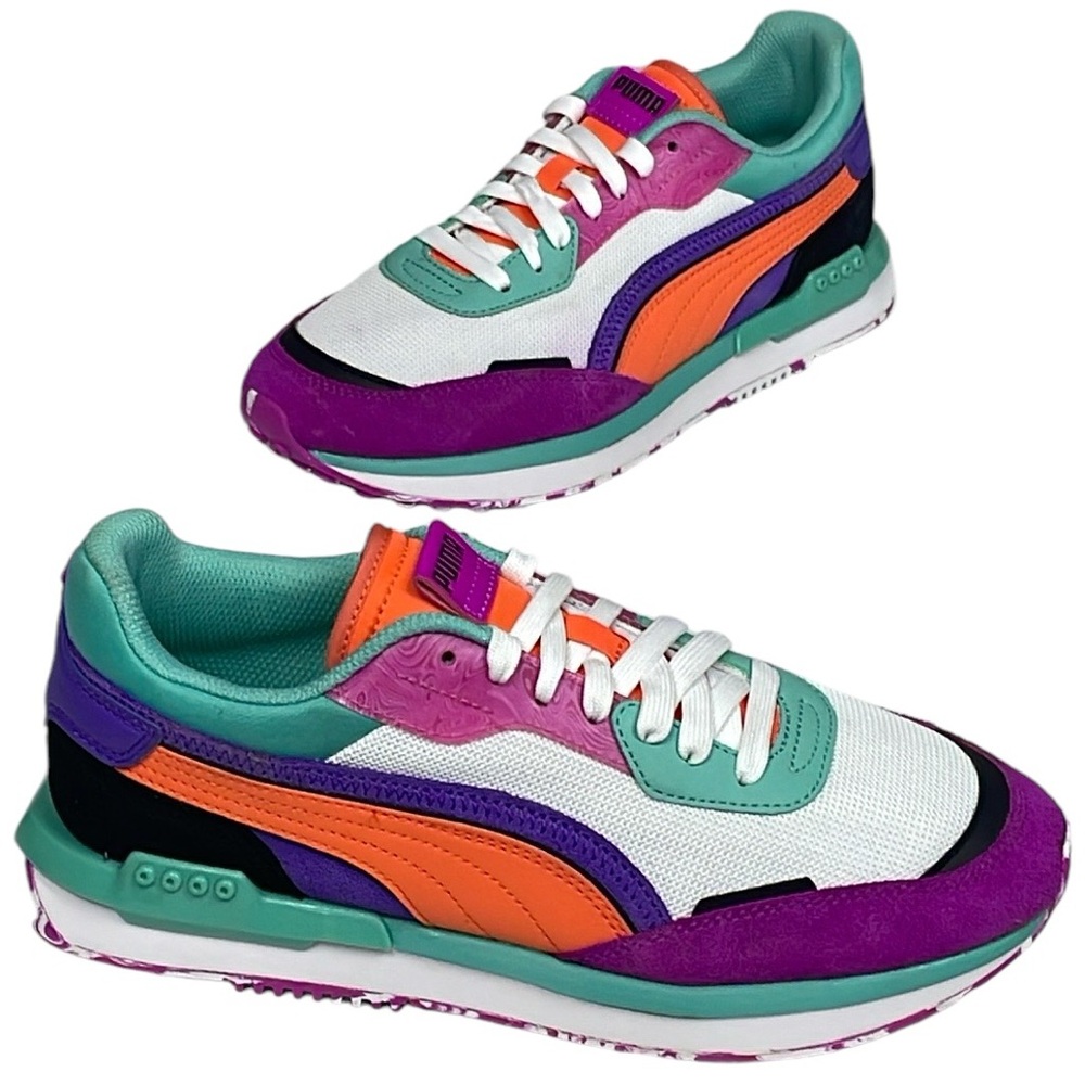 Like New PUMA Women’s City Rider Hypnotize Color Block Sneakers Size 9